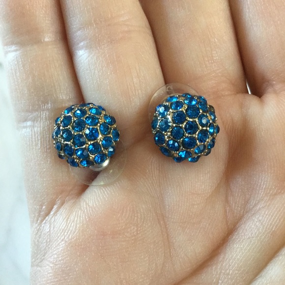 Jeweled Post Earrings - Picture 1 of 2
